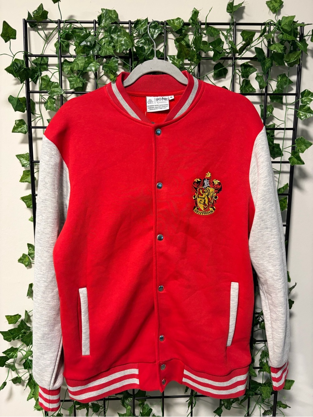 Gryffindor Red & Gray Varsity Jacket